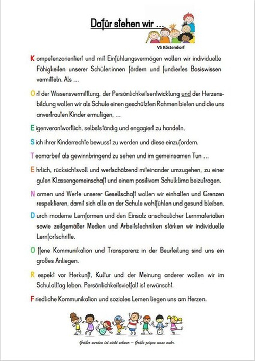 padagogisches leitbild